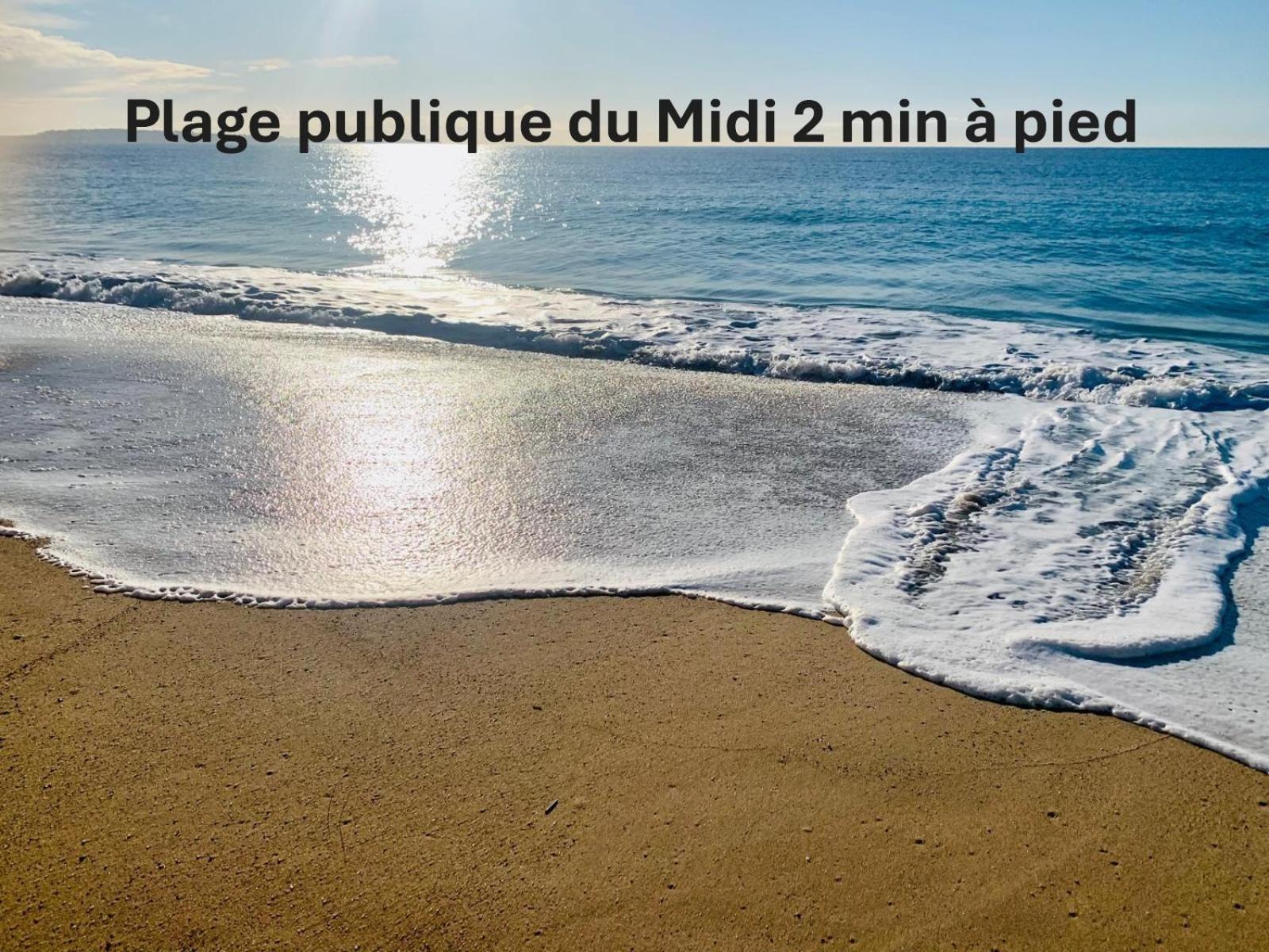Studio Lumineux 200 M Des Plages A0B192 Cannes Eksteriør bilde